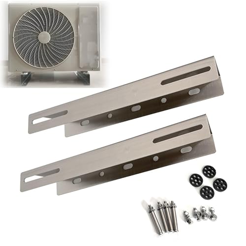 Mini- Split- Stand- Bodenmontage For Schutz Des Kondensators, Robuste AC- Halterung For 9000- 96000 BTU Kondensator- AC- Wärmepumpensystem(50×4.5x10cm/ 19.7×1.8×3.9in)