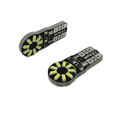 Alla Lighting 10Pcs Can-Bus Error Free T10 Wedge Super Bright High Power 3014 18-Smd 194 168 2825 W5W White Led Bulb Light Lamps #TOP6