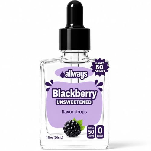 Allways Drops Unsweetened Blackberry Water Enhancer | 50 Servings