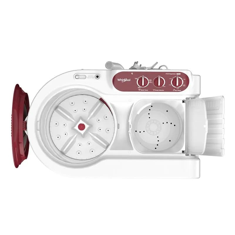Image of Whirlpool 7 kg 5 Star Supreme Plus Semi-Automatic Top Loading Washing Machine (ACE 7.0 SUPREME CORAL RED (CORAL RED), 1400 RPM Motor (5YR))