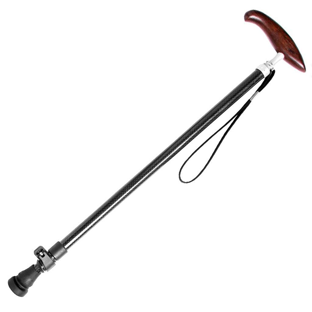 Walking Stick Crutches for The Elderly Special Carbon Fiber Ultra-Light Anti-Skid Retractable beautiful things