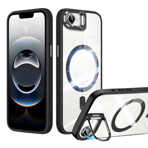 Wekrsu�p��iPhone 16e �P�[�X �t�A���~���������Y�ی�t�B�����y3�{�ČR�K�i�EMagSafe�Ή��z�X�^���h�@�\ �J�����{�^���t�� �B���X�^���h ���C�����X�[�d �ϏՌ� ���h�~ �y�� �}�O�l�b�g�X�}�z�P�[�X ���ϋv�� Qi2.2�Ή� �ő�25W