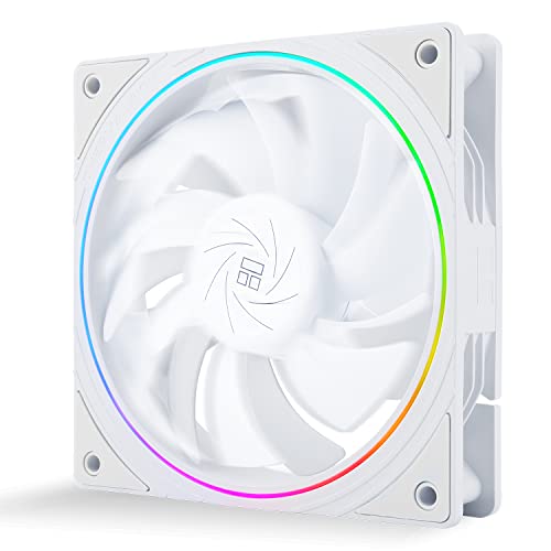 TR-TL-S12W CPU Fan Case Cooler PWM Fan, 4pin PWM Connector Computer Fan With ARGB Aperture, 1500RPM Speed PC Cooling Fan(120mm,White) TR-TL-S12W CPU Fan Case Cooler PWM Fan, 4pin PWM Connector Computer Fan With ARGB Aperture, 1500RPM Speed PC Cooling Fan(120mm,White)