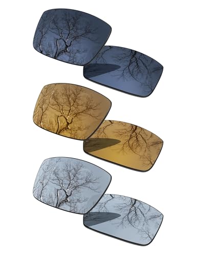 Image of 3 Pair Polarized Replacement Lenses for Oakley Gascan OO9014 Pack