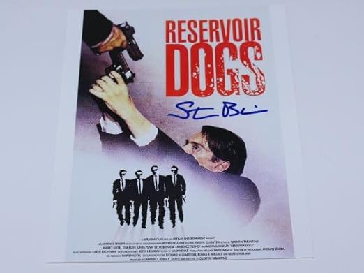 Reservoir Dogs 'Mr. Pink' Steve Buscemi Hand Signed Autographed 8x10 Glossy Movie Poster Photo Loa