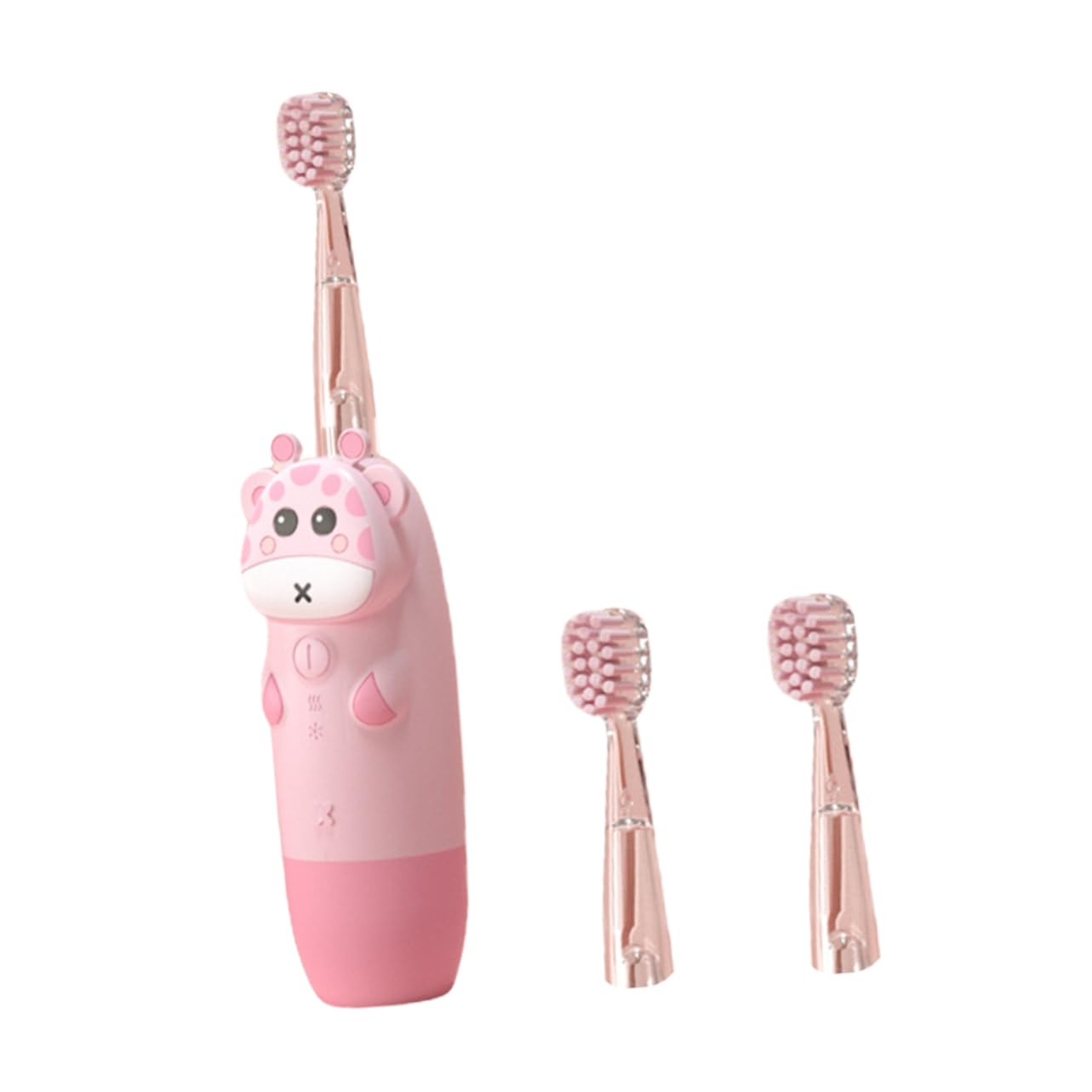 Vaguelly 1 Set Elektrische Zahnbürste Set Babyzahnbürste Baby Kinder Niedliche Elektronische Cartoon Rosa PC