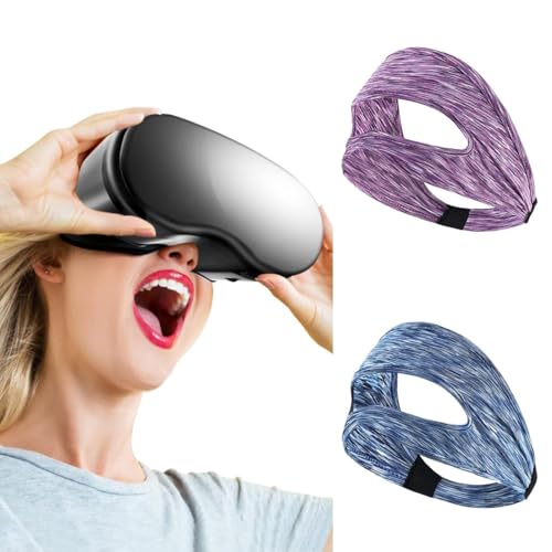 2 piezas Máscara VR, VR transpirable máscara, máscara VR lavable, para VR Auriculares PS VR2/Meta Quest Pro/Meta Quest 2/Oculus Quest 2/HTC Vive