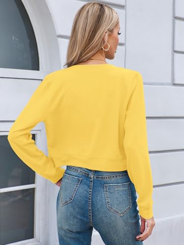 Image of Heymoments Women's Thin Shrugs Long Sleeve Lightweight Cropped Tops Open Front Cardigan for Dress S-2XL