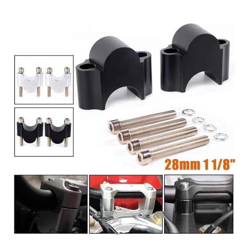 Manillar de barra elevadora moto aluminio 28mm elevadores universales 2