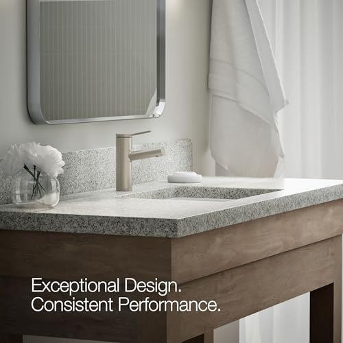 Kohler K-35048-4-BN Elate® Single-Handle Bathroom Sink Faucet, Bathroom Faucets, 1.2 GPM, Vibrant Brushed Nickel thumbnail 5
