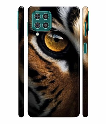 Image of Printed Hard Back Case Cover & Compatible for Samsung Galaxy F62 / Samsung Galaxy M62 | Tiger Faces Art (Multicolor) - D1205