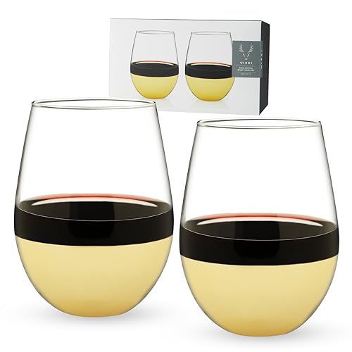 Verres à cocktail ornés d'or Viski 540 ml pour sublimer vos boissons
