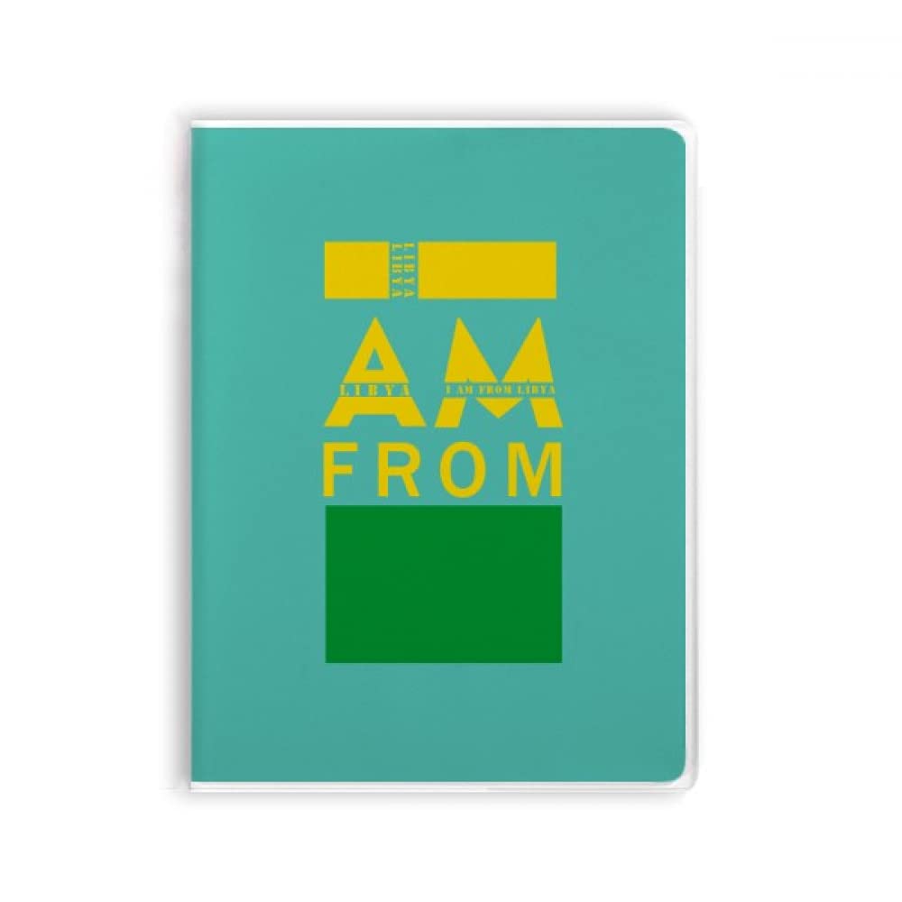 I Am From Libya Art Deco Fashion Notebook Gum Cover Diary Soft Cover Journal