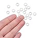 PH PandaHall 270 Pcs 304 Stainless Steel Split Rings 7mm Double Loop Jump Ring 23-Gauge Close but Unsoldered Jewelry Connector Ring for Bracelet Necklaces Jewelry DIY Crafts Making