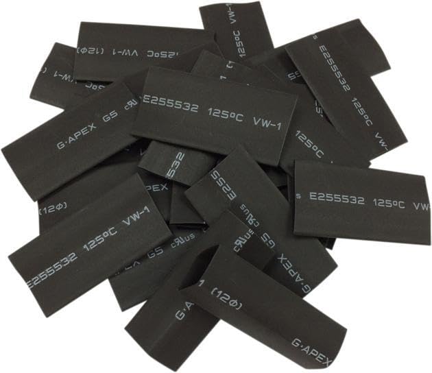 ATV&UTV Replace Parts & Accessories for DS Battery Cable Heat Shrink Tubes Black 25-Pack Mod-BBM45-FV14098