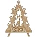 Produktbild Erzwelt - Standleuchte 3D  Holz-Deko für Weihnachten  Fensterbeleuchtung  Original Erzgebirge Weihnachtsdeko  Fensterdekoration mit Motiv Kirche mit Tannen & Rehe  35 x 27 x 5 cm
