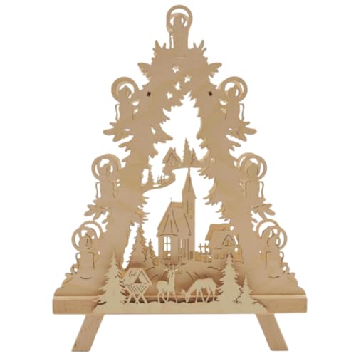 Erzwelt - Standleuchte 3D – Holz-Deko für Weihnachten –...