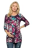 My Bump Women's 3/4 SLV Front Pleated Maternity Top(Made in USA)