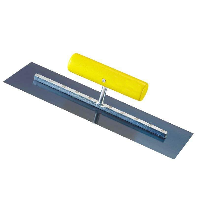 Trowels, wooden handle, 300mm in length and 100mm in width, Blue steel steel blade material