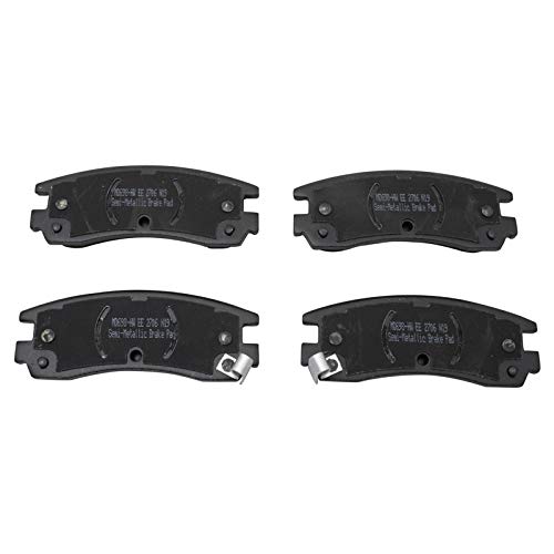 Image of TRQ Rear Brake Pad & Rotor Kit Semi-Metallic Compatible with 2002-2006 Buick Rendezvous 2002-2004 Chevrolet Venture Oldsmobile Silhouette 2001-2005 Pontiac Aztek Montana