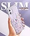 GVIEWIN for iPhone 11 Case Floral, with Screen Protector&Camera Lens Protector,[Non Yellowing] Soft Shockproof Clear Phone Protective Cover for Women, Flower Pattern Design 6.1