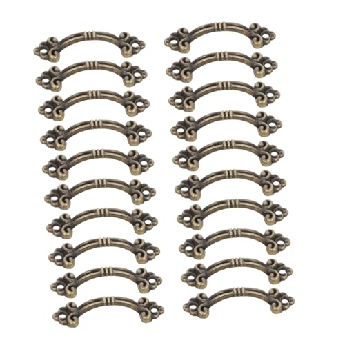 SEWACC アンティーク調ミニ引き出し取っ手入り 簡単取付け可能な耐久性のあるキャビネットノブ キッチン ワードローブ シューズボックス