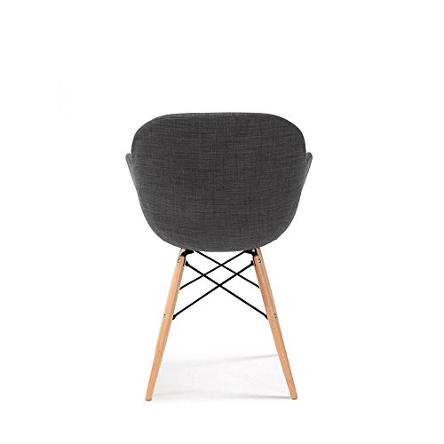 Chaise design en tissu Ki-oon Soft Drawer gris anthracite idéale contre le mal de dos - 3