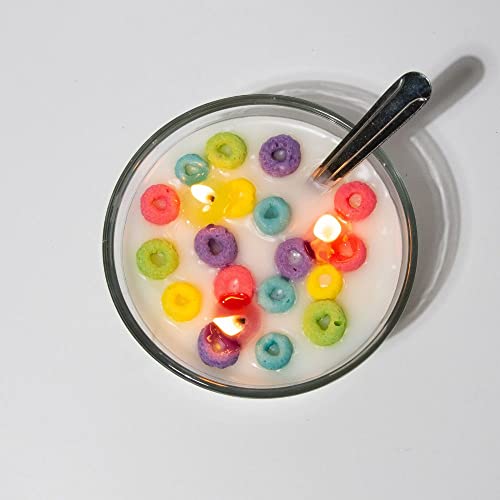 Ardent Candle Fruit Loops Cereal Bowl Candle #TOP29