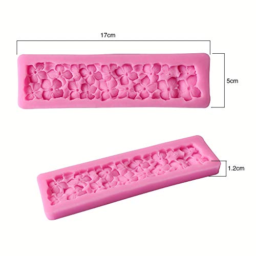 HengKe 2 peças de molde de trevo de quatro folhas, molde de silicone Lucky Four Clover, molde de gel