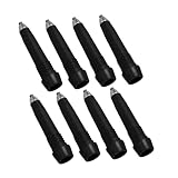 Zerodeko 8 Piezas Tips for Trekking Poles Bastones Trekking Bastones De Senderismo Consejos para Caminar Consejos para Palos Nórdicos para Caminar Black
