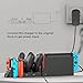 FastSnail Charging Dock Compatible with Nintendo Switch Pro Controllers and for Joy Cons & OLED Model for Joycon,Multifunction Charger Stand for Switch with 2 USB 2.0 Plug and 2.0 Ports