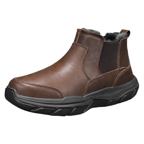Bottines Chelsea d'hiver homme en marron pointure 41 1/3 avec doublure chaude