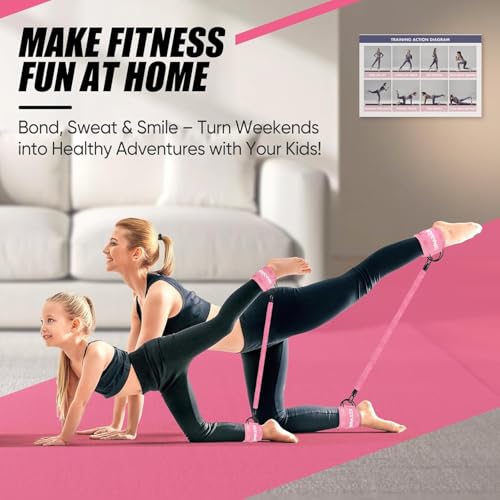 Resistance Bands Set with Ankle Straps, Legs and Glutes Workout Equipment, Ankle Weights Bands for Women, Booty Exercise Equipment for Kickbacks and Hip Training, Home Gym Fitness Equipment - Image 6