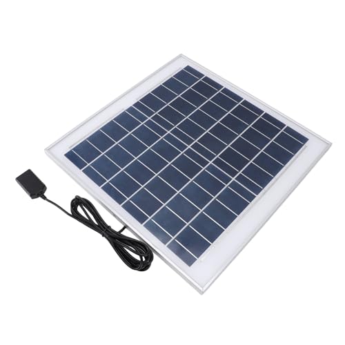 Cargador de Panel Solar, Panel de Carga Solar Portátil de Silicio Monocristalino de 15 W, Kit de Panel Solar, Panel Solar Portátil para Viajes de Camping Al Aire Libre