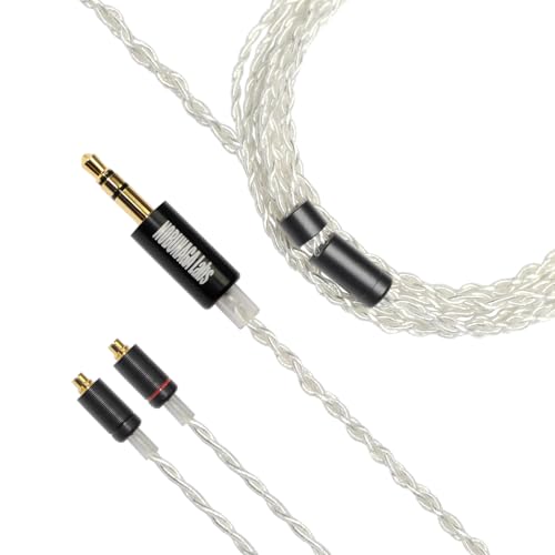 MMCX 銀メッキOFC 16芯 4.4mm5極 ブレイド編み トープラ販売 MMCX 銀メッキOFC 16芯 4.4mm5極 ブレイド編み トープラ販売