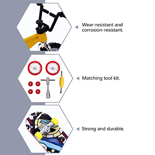 16 Stks Mini Vinger Speelgoed Vinger Skateboards Vinger Fietsen Tiny Swing Board Speelgoed - Image 3