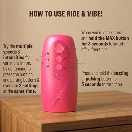 Image of Durex Play Rechargeable Personal Massager for Men - Ride & Vibe