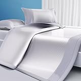 Taie d'oreiller attachée : chaque lot comprend des taies d'oreiller magnifiquement conçues qui améliorent la décoration de votre chambre tout en complétant différents styles d'intérieur. Les sangles d'angle sécurisées garantissent que ce tapis de couchage en bambou reste en place tout au long de la nuit. En outre, il est lavable en machine pour un entretien facile, ce qui en fait un ajout pratique à vos essentiels de maison.