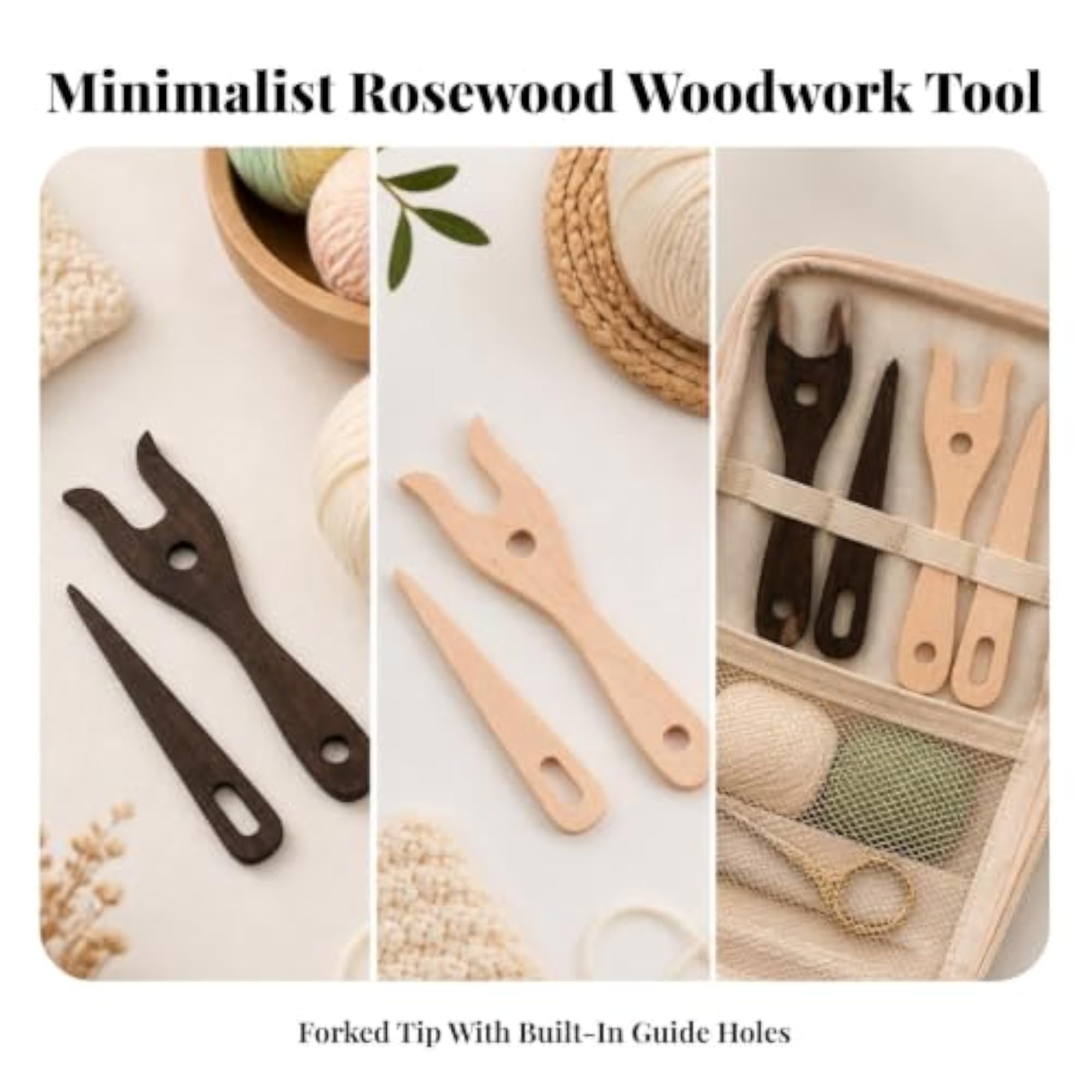 2 Pieces Easy to Use Weaving Tool Set for DIY Craft Projects
