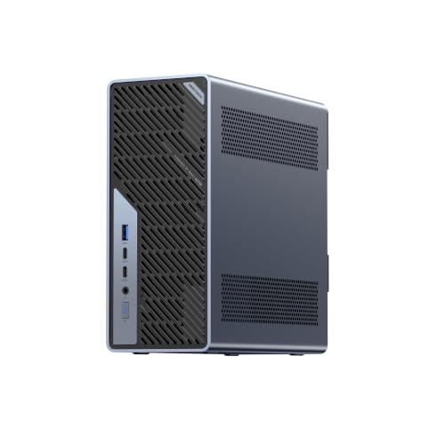 MINISFORUM MS-02 Ultra Mini PC, processore Core Ultra 5 235HX 14C/14T fino a 5,1 GHz, Intel Graphics, Barebone versione 4 X DDR5/2 X PCIe4.0 SSD, HDMI/USB4/2 x USB4 V2, 10G RJ45, 2.5G RJ45, 3 X USB-A