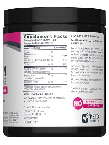 NeoCell Super Collagen Plus Peptides Powder 6.9oz Unflavored with Vitamin C & Hyaluronic Acid — view 2