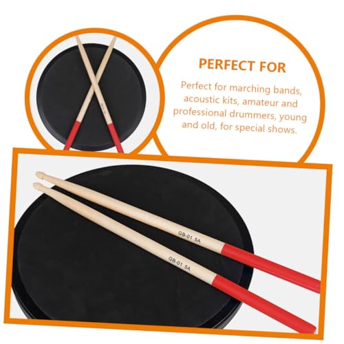 Baquetas de arce antideslizantes para batería y percusión miniatura 4
