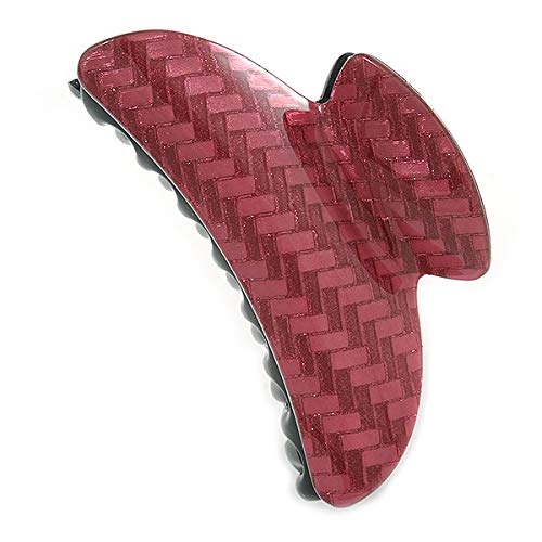 Pinza para el pelo de acrílico de 95 mm que no se resbala ni daña el cabello 5