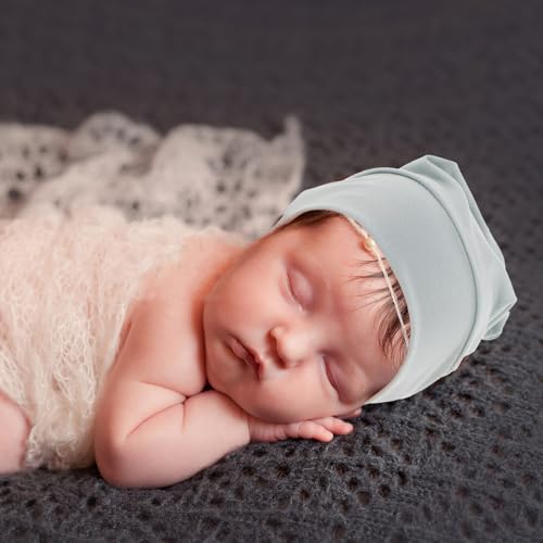 Gorros de algodón para recién nacido ORFOFE con comodidad elástica superior 5