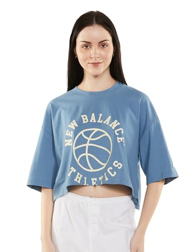Image of new balance Women's Letter Print Oversized Fit T-Shirt
