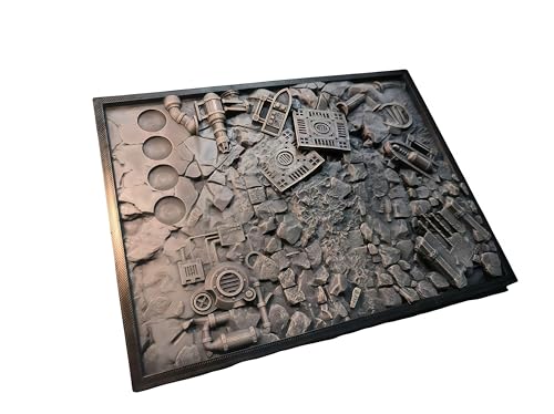 Image of Dry Brush Palette | Texture Palette for Miniature Painting & Model Kits - Drybrush & Paint Scraping Tool (Alternative to Wet Palette)(7.87x5.9in) (03)
