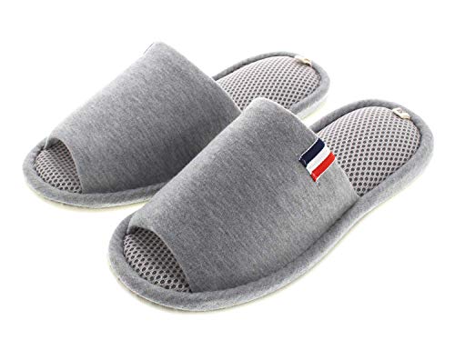 サポート スリッパ グレー LL 男性用 炭入り ウレタン 消臭 3394