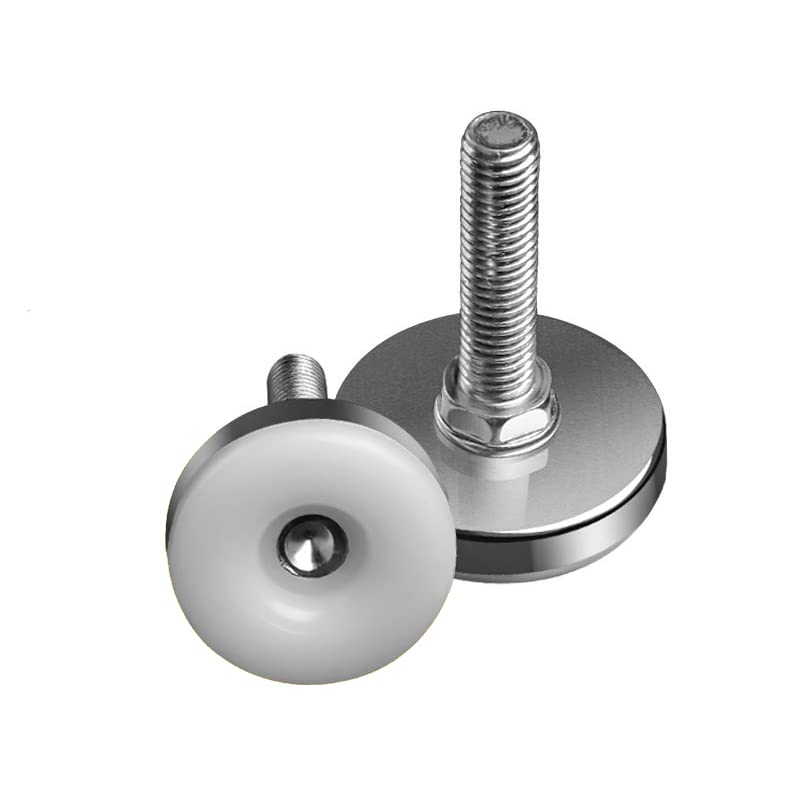 EKCOS Piedini for mobili Regolabili in Acciaio Inossidabile Livellatori con Base in Nylon, for Divano, Tavolo, Sedia, Armadio, banco da Lavoro di Piedini di livellamento (Color : 50xM10x30mm, Size :