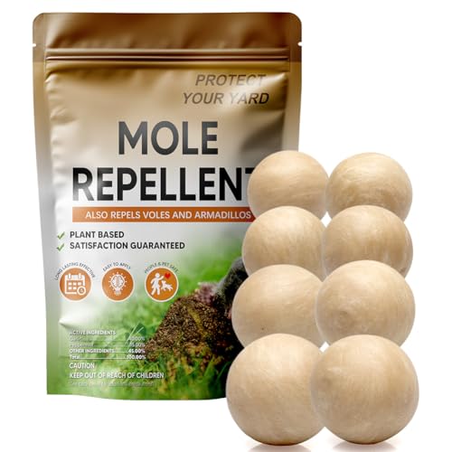 Mole Repellent Outdoor,Vole Repellent,Groundhog Repellent Outdoor,Mole Control,Mole Deterrent for...