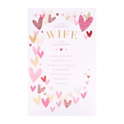 UK Greetings Anniversary Card for Wife Cover